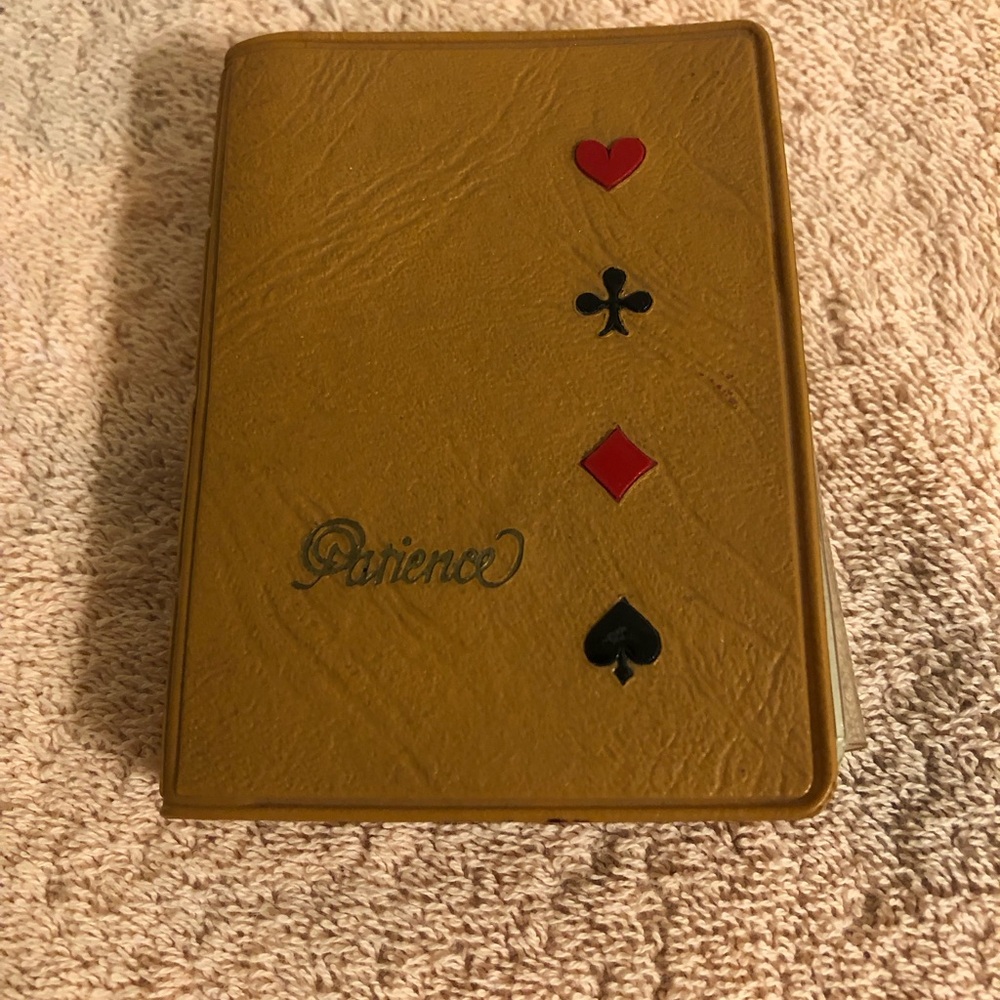 Vintage Miniature Patience Card Decks in Case US Playing Card Co